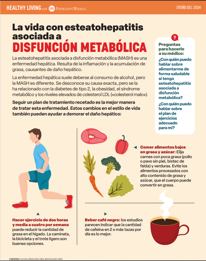 Una Vida Saludable Con Physician’s Weekly: Esteatohepatitis Asociada a Disfunción Metabólica (Healthy Living With Physician’s Weekly: MASH – Fall 2024)